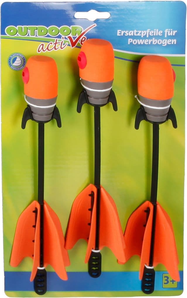 Outdoor active Ersatzpfeile für Powerbogen, 3 Stück
