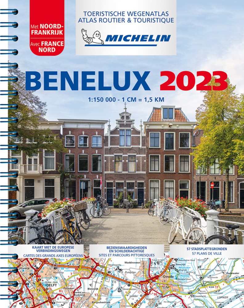 Michelin Straßenatlas Benelux mit Spiralbindung