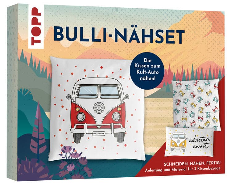 Nähset Kissenbezüge - VW T1 Bulli