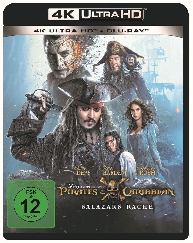 Pirates of the Caribbean: Salazars Rache,1 4K UHD-Blu-ray + 1 Blu-ray