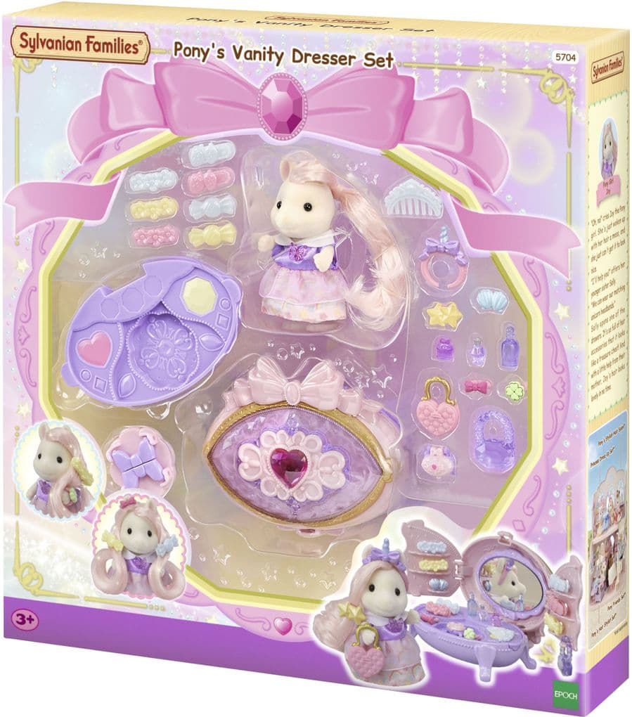 Sylvanian Families - Schminkkommode mit Pony Figur