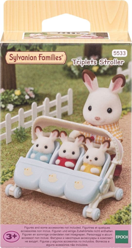 Sylvanian Families - Drillings-Kinderwagen