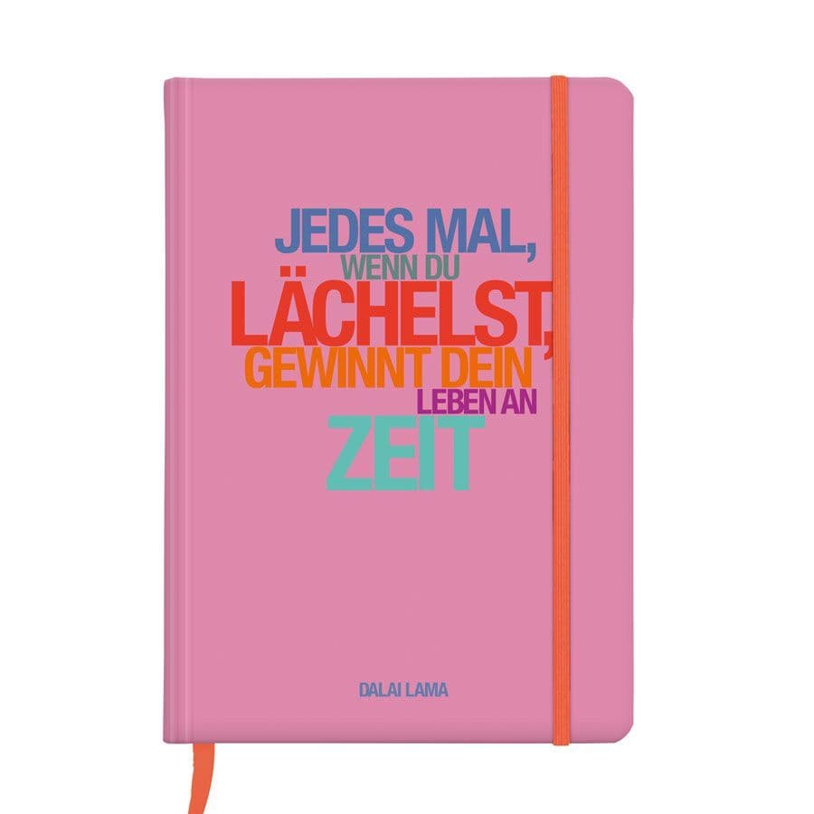 Notizbuch A5 Hardcover Dalai Lama, Lächelst