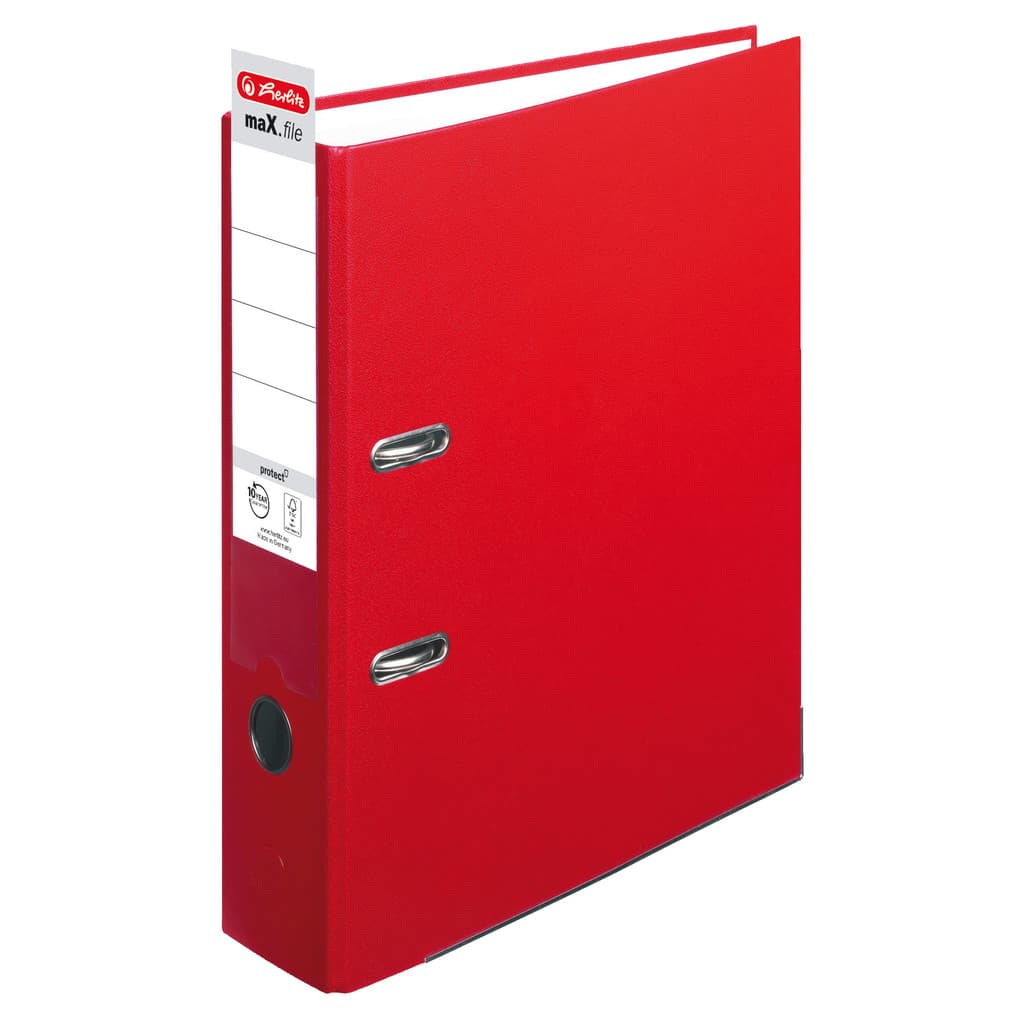 Herlitz Ordner maX.file protect A4 8cm rot