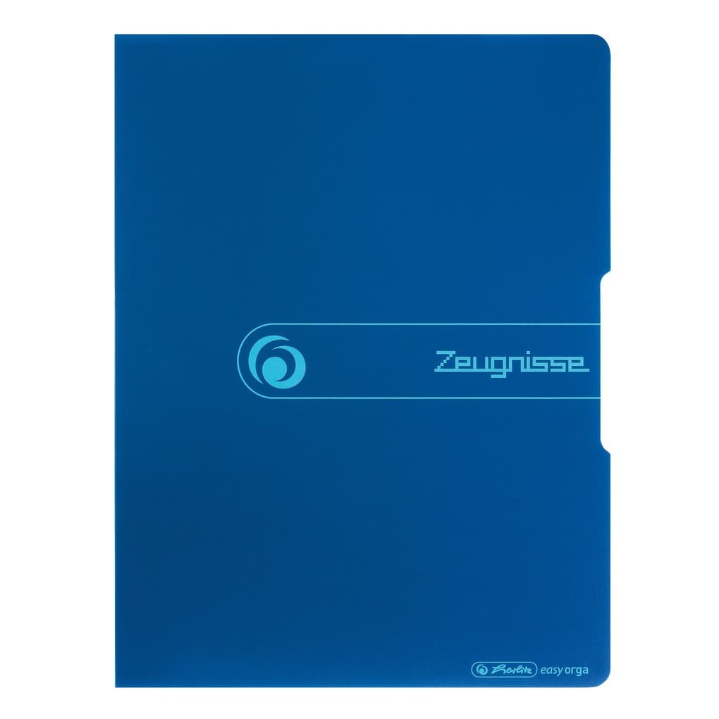 Herlitz Zeugnismappe A4 blau