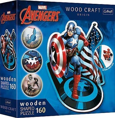 Holz Puzzle 160 Marvel Avengers - Captain America