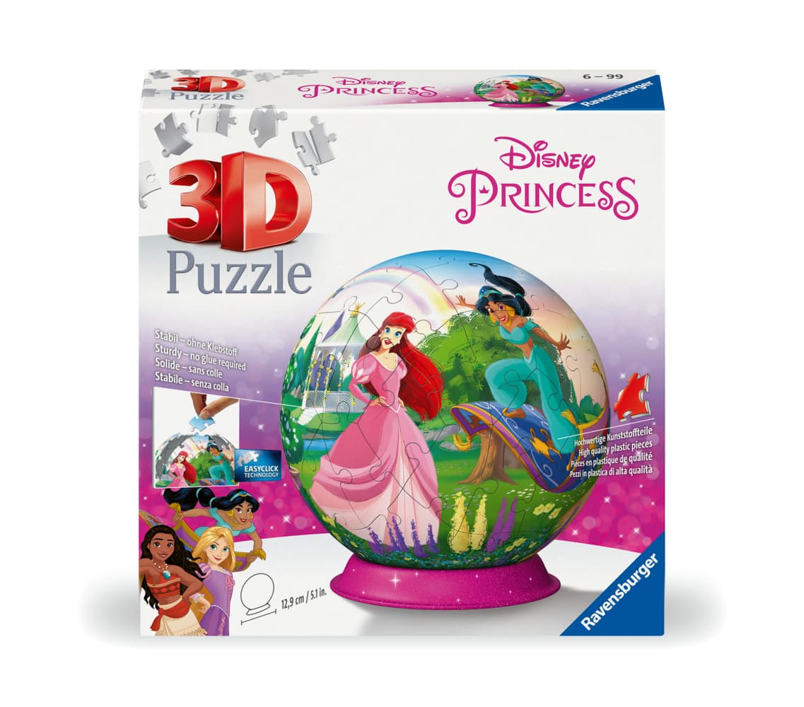 3D Puzzle 72 Teile - Disney Prinzessinnen Puzzle-Ball