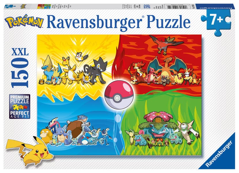 Kinderpuzzle 150 XXL Teile - Pokémon - Pokémon Typen