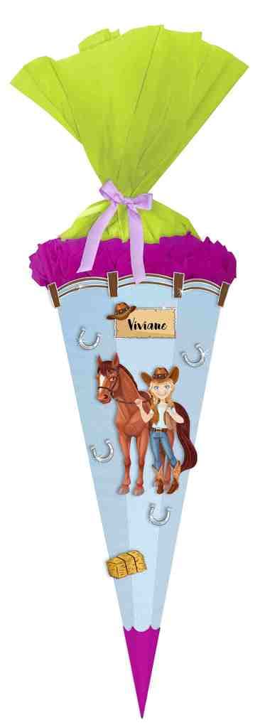 URSUS Schultüten-Bastelsets Schultüten-Bastelset Easy Line Pferd&Reiterin