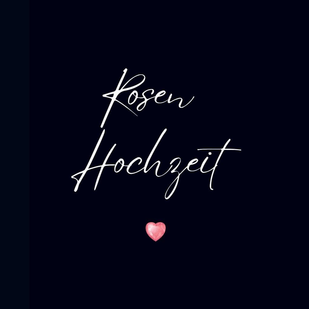 Gästebuch "Rosen Hochzeit"- Premium Gästebuch Blanko