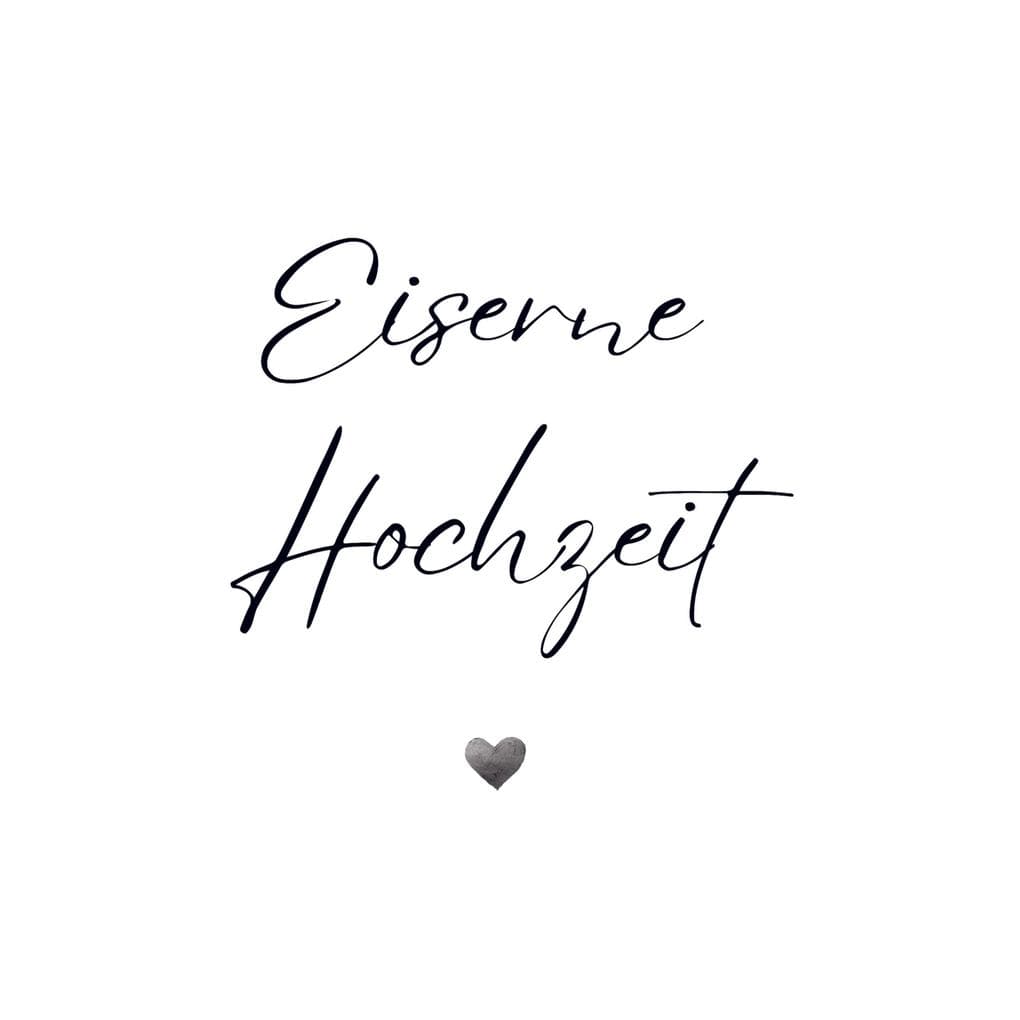 Gästebuch "Eiserne Hochzeit"- Premium Gästebuch Blanko