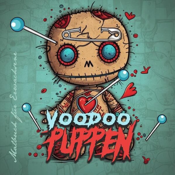 Voodoo Dolls Coloring Book for Adults