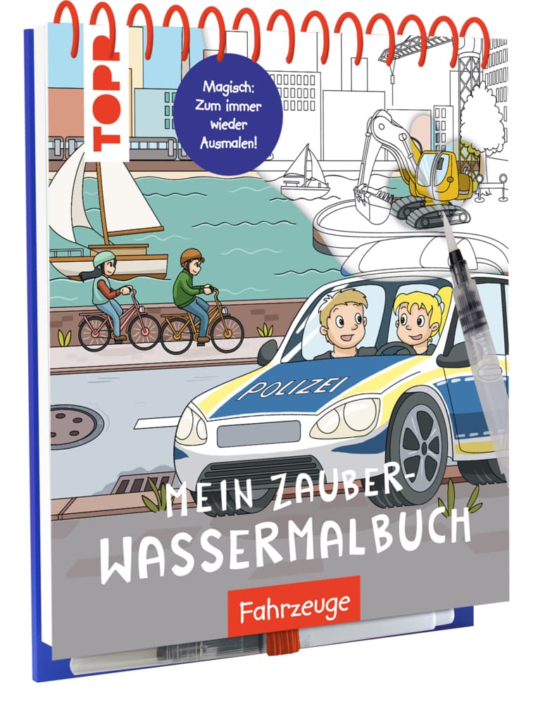 Mein Zauber-Wassermalbuch Fahrzeuge