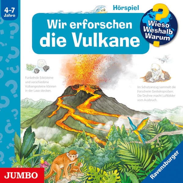 Wieso? Weshalb? Warum? Wir erforschen die Vulkane,Audio-CD