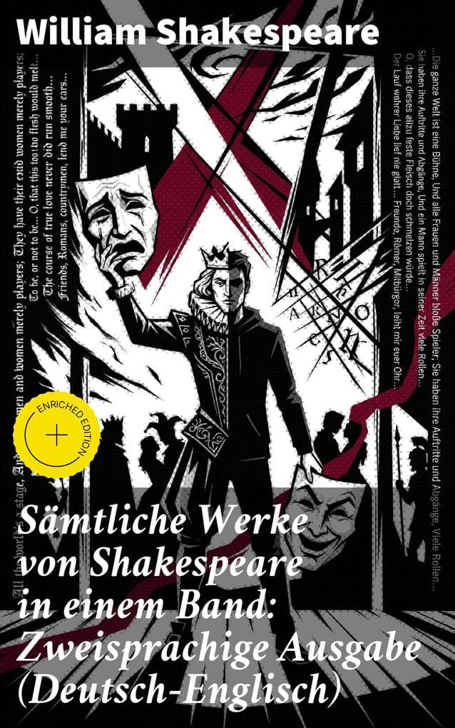Sämtliche Werke von Shakespeare in einem Band: Zweisprachige Ausgabe (Deutsch-Englisch)