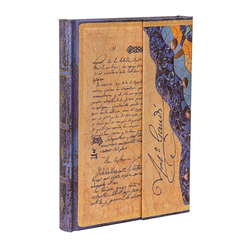 Gaudi, the Manuscript of Reus MIDI Lined Hardcover Journal, 144pg, 120gsm, Antoni Gaudi Collection by Paperblanks (Embellished Manuscripts Collection)