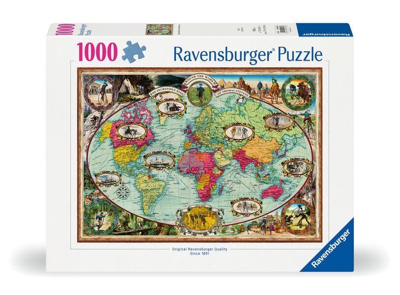 Erwachsenenpuzzle 1000 Teile - Mit Fahrrad um die Welt