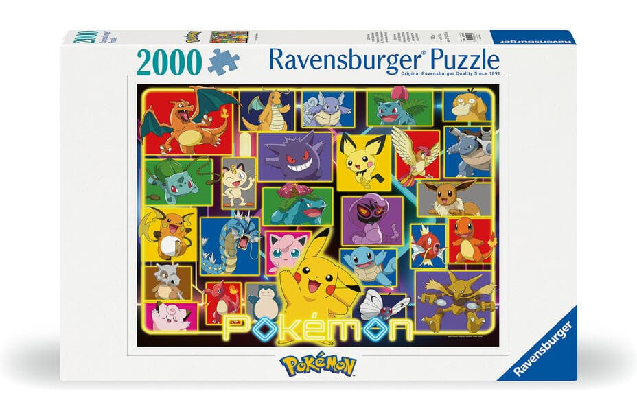 Erwachsenenpuzzle 2000 Teile - Leuchtende Pokémon