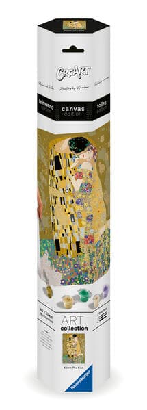 CreArt, Malen nach Zahlen Canvas Leinwand - Leinwand Der Kuss (Klimt)