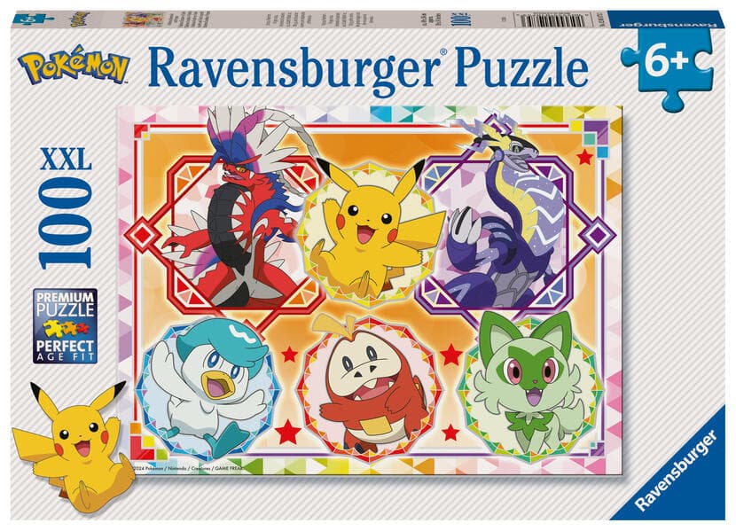 Kinderpuzzle 100 XXL Teile - Pokémon Karmesin und Purpur