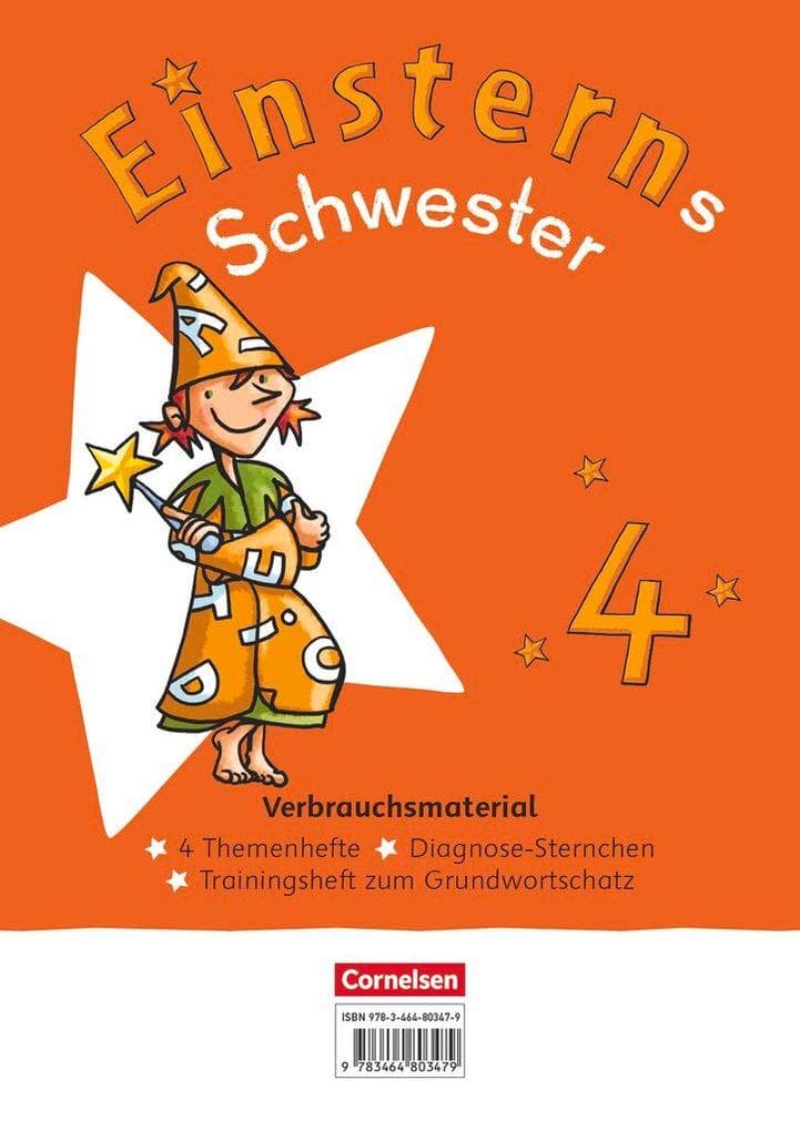 Einsterns Schwester 4. Schuljahr. Themenhefte 1-4, Training Grundwortschatz und Diagnoseheft - Verbrauchsmaterial - Im Paket, mit digitalen Medien