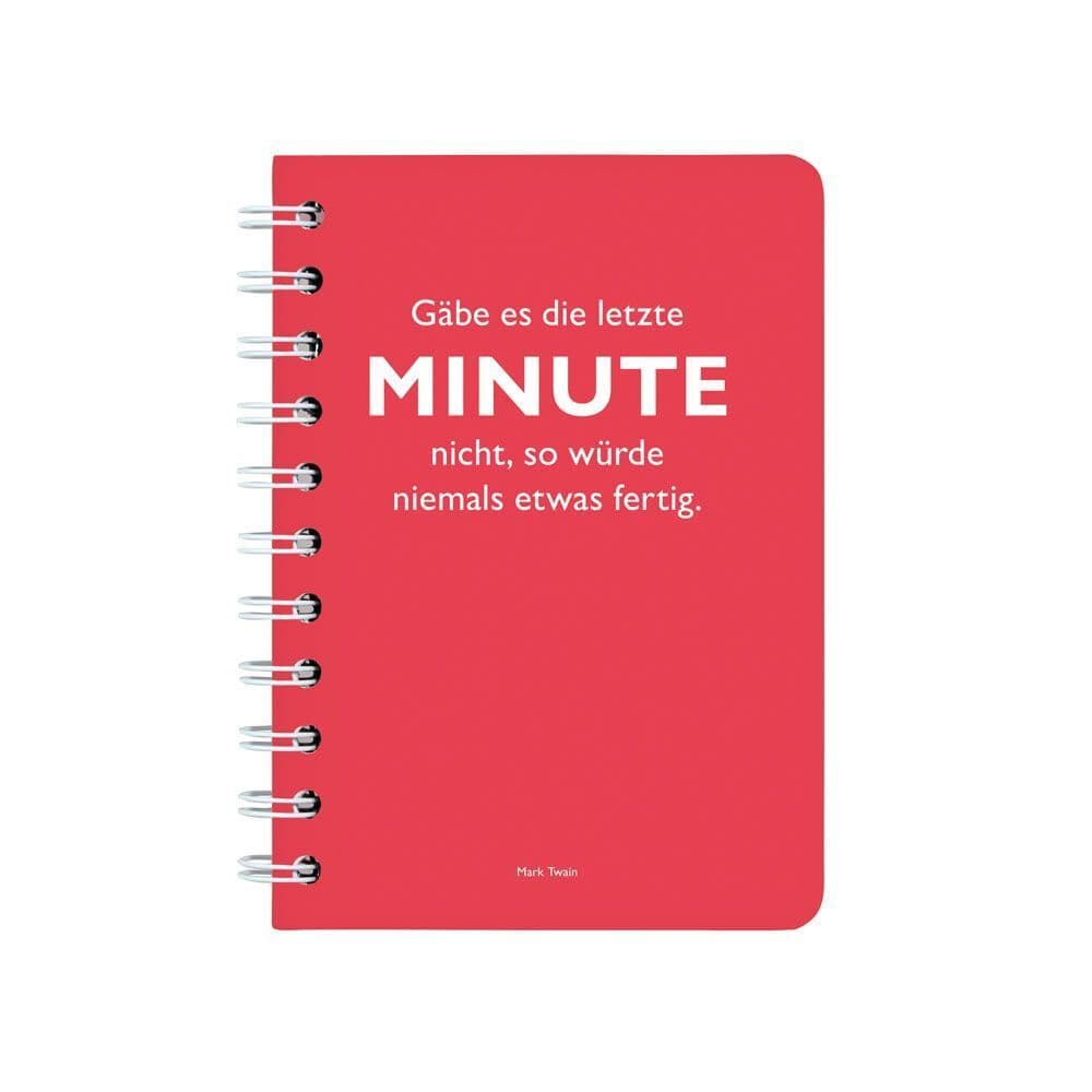 Ringbuch A6 Twain Minute rot