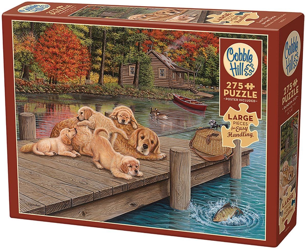 Cobble Hill - Golden Retriever am Steg, 275 Teile