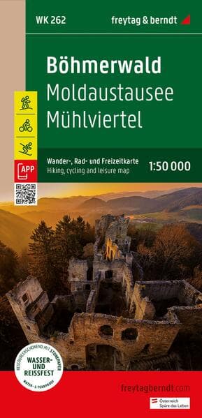 freytag & berndt Wanderkarte WK 262 Böhmerwald, Moldaustausee - Mühlviertel 1:50.000