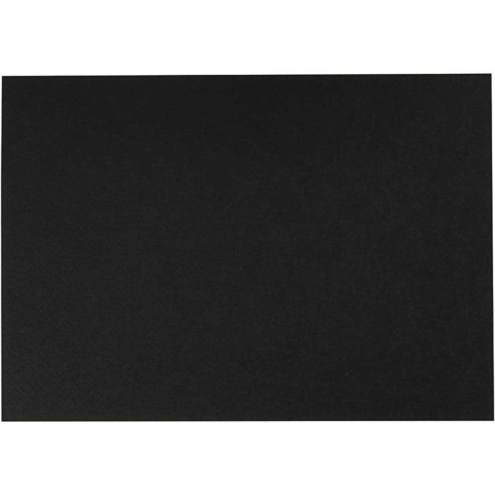 Creativ Company Div. Zubehör für Wasserfarben Aquarellpapier, Schwarz, A4, 210x297 mm, 230 g, 10 Blatt/ Kreativ Box