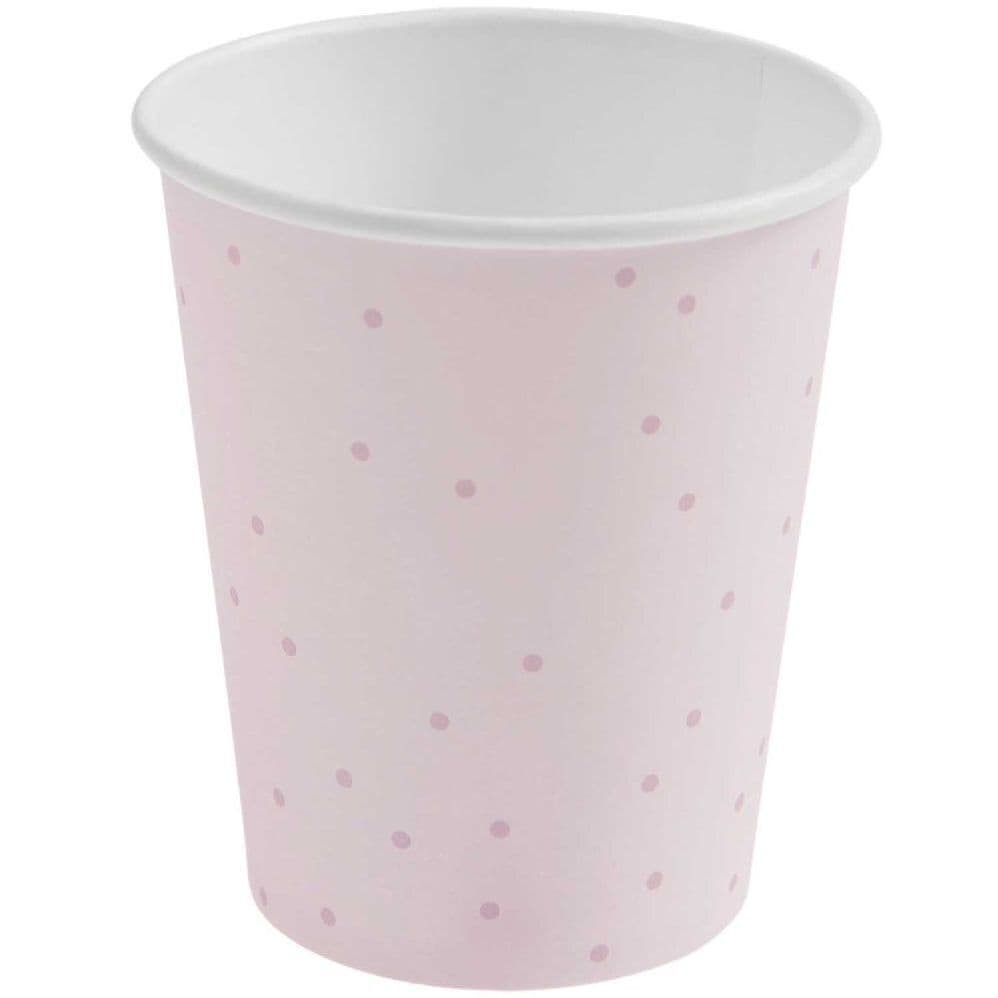 Pappbecher Punkte, Hellrosa, FSC MIX