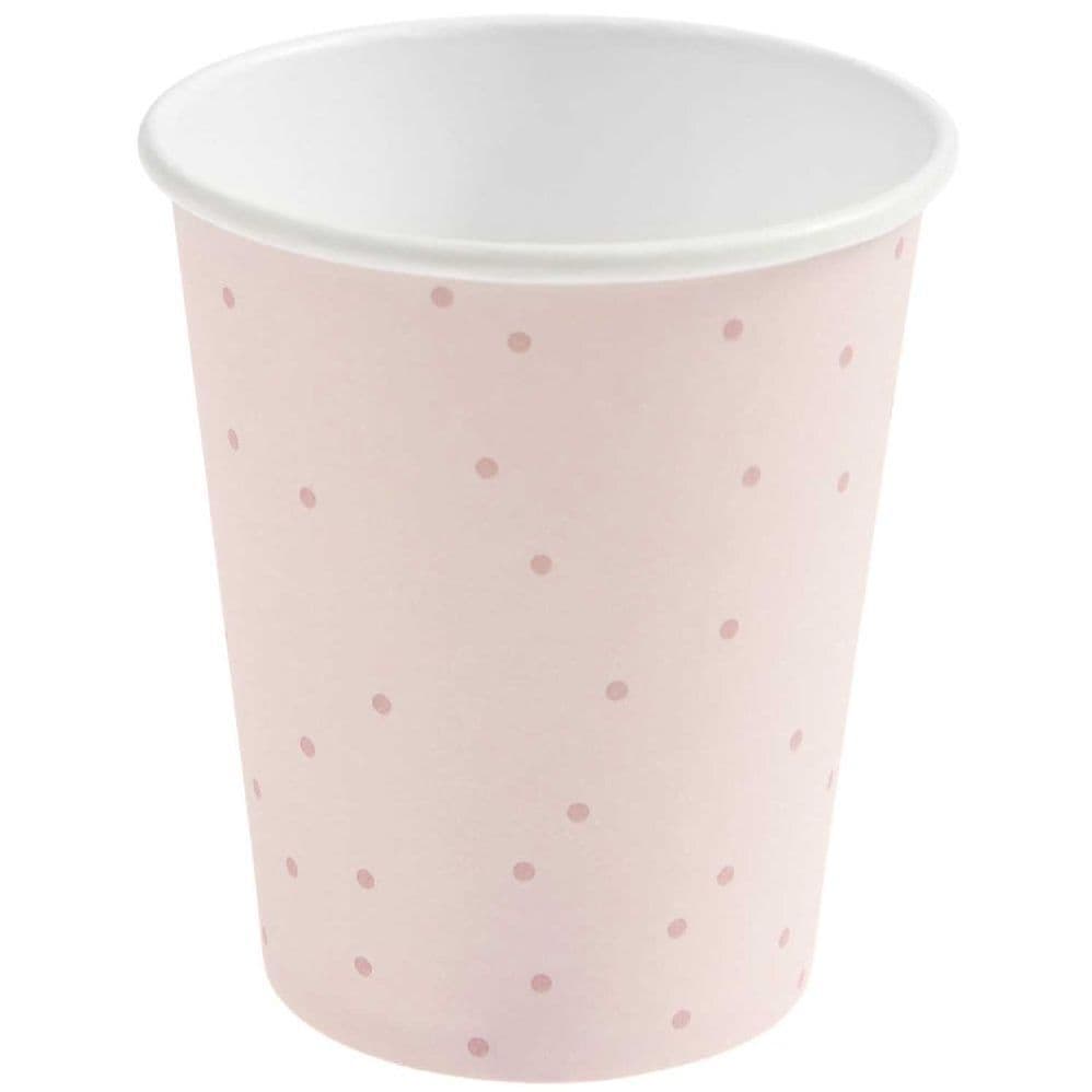 Pappbecher Punkte, Puder Pink, FSC MIX