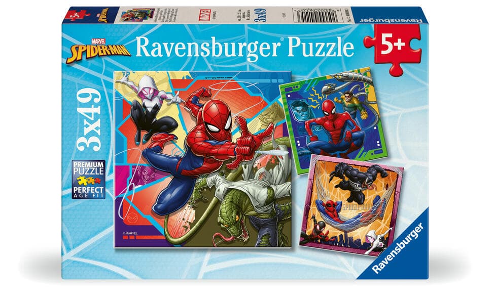 Kinderpuzzle 3x49 Teile - Marvel Spider-Man
