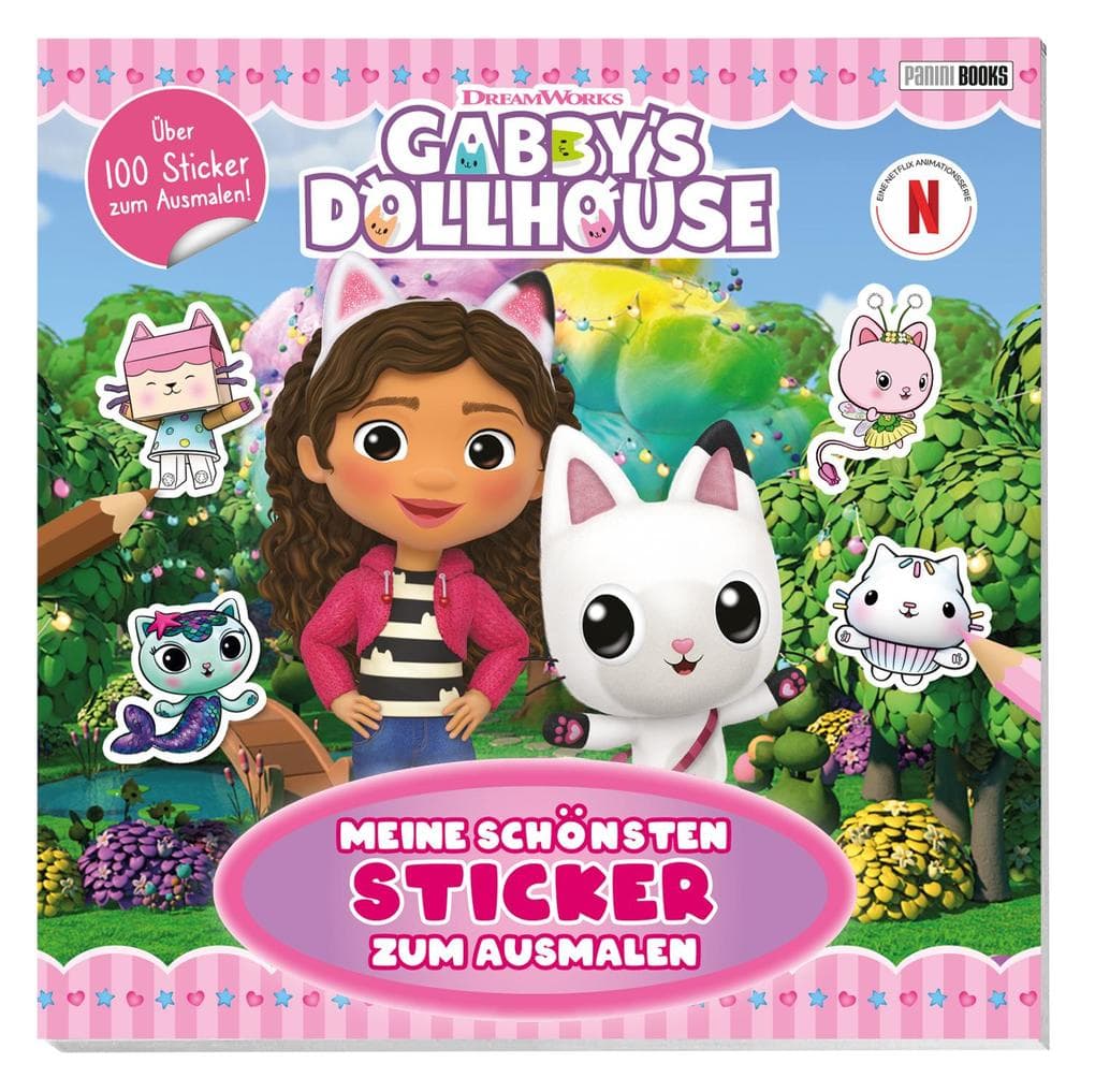 Gabby's Dollhouse: Meine schönsten Sticker zum Ausmalen