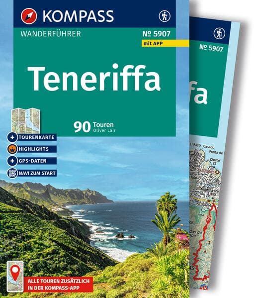 KOMPASS Wanderführer Teneriffa, 90 Touren mit Extra-Tourenkarte