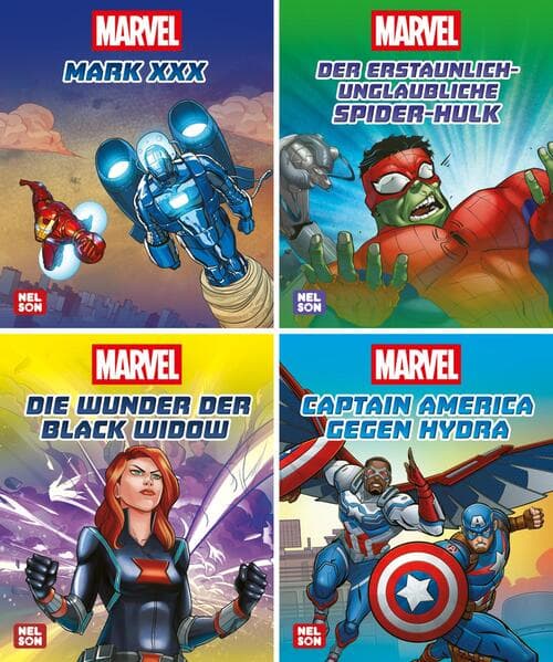 Nelson Mini-Bücher: 4er Marvel 5-8