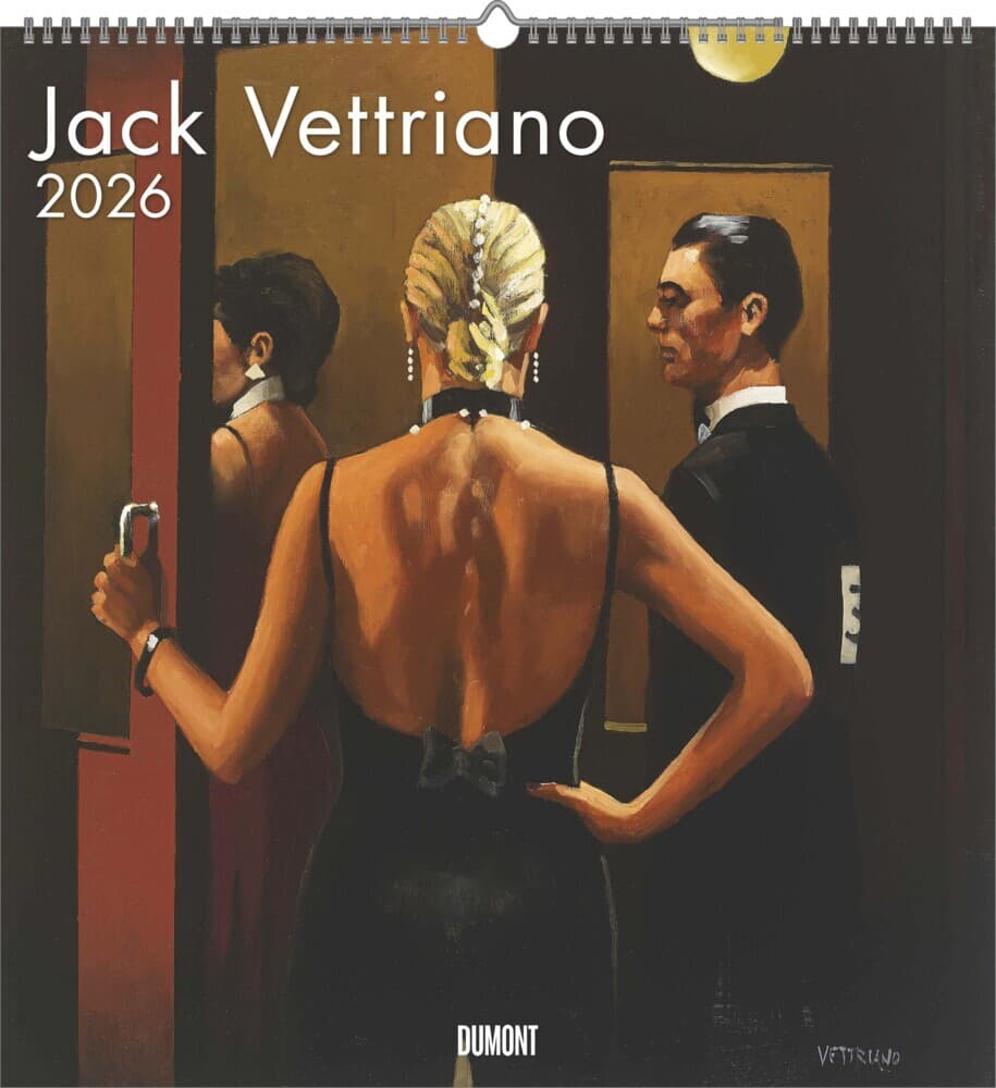 DUMONT - Jack Vettriano Kalender 2026- Kunstkalender 45 x 48 cm, 12 ausgewählte Kunstdrucke, perfekt für Jack Vettriano fans