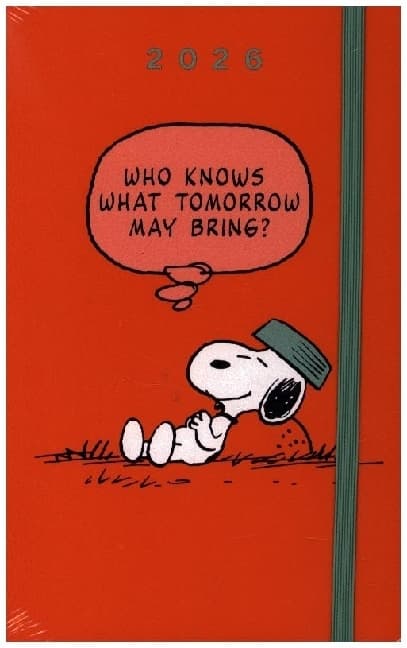 Moleskine 12 Monate Peanuts Snoopy Tomorrow Wochen Notizkalender 2026, L/A5, 1 Wo = 1 Seite, fester