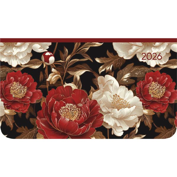 Alpha Edition - Ladytimer Pad Pattern 2026 - Taschenkalender 15,6×9 cm im Querformat mit Wochenübersicht & Notizbereich, stilvoller Buchkalender & Terminplaner für Schule, Beruf & Alltag