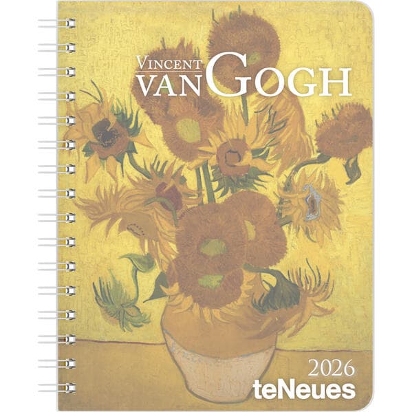 teNeues - Vincent van Gogh Diary 2026 - Buchkalender 17x22 cm | Wochenkalender Deluxe mit Meisterwerken für Van-Gogh-Fans & Kunstliebhaber