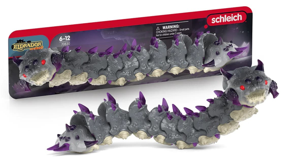 Schleich 70830 - Eldrador Creatures, Schattenwurm, Spielfigur, Länge: 26 cm