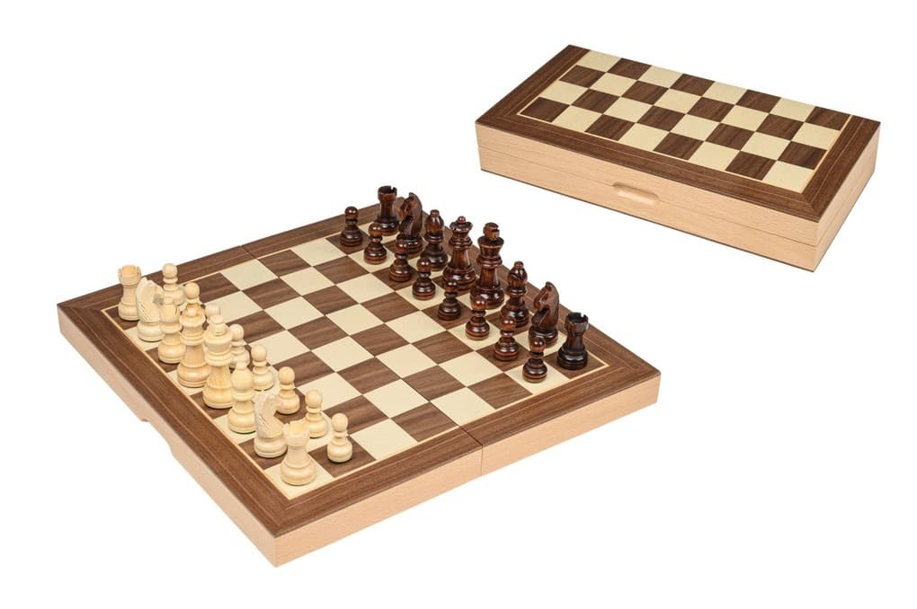 Philos 2615 - Schachkassette mit Schachfiguren, Feld 30 mm, KH 63mm, Reise