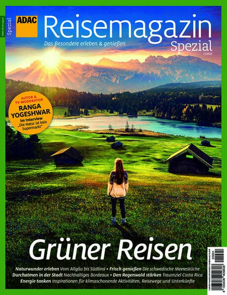 ADAC Reisemagazin mit Titelthema Grüner Reisen