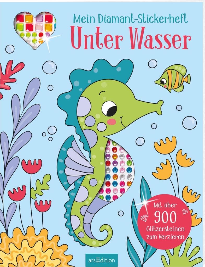 Mein Diamant-Stickerheft - Unter Wasser