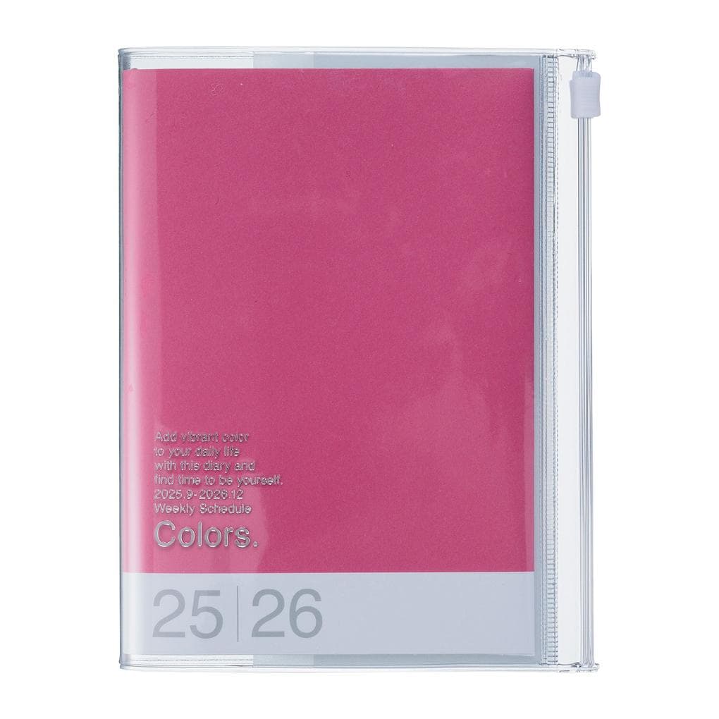 MARK'S 2025/26 Taschenkalender, A6 Colors // Pink