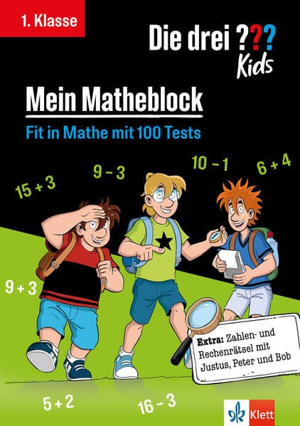Die drei ??? Kids: Mein Matheblock 1. Klasse