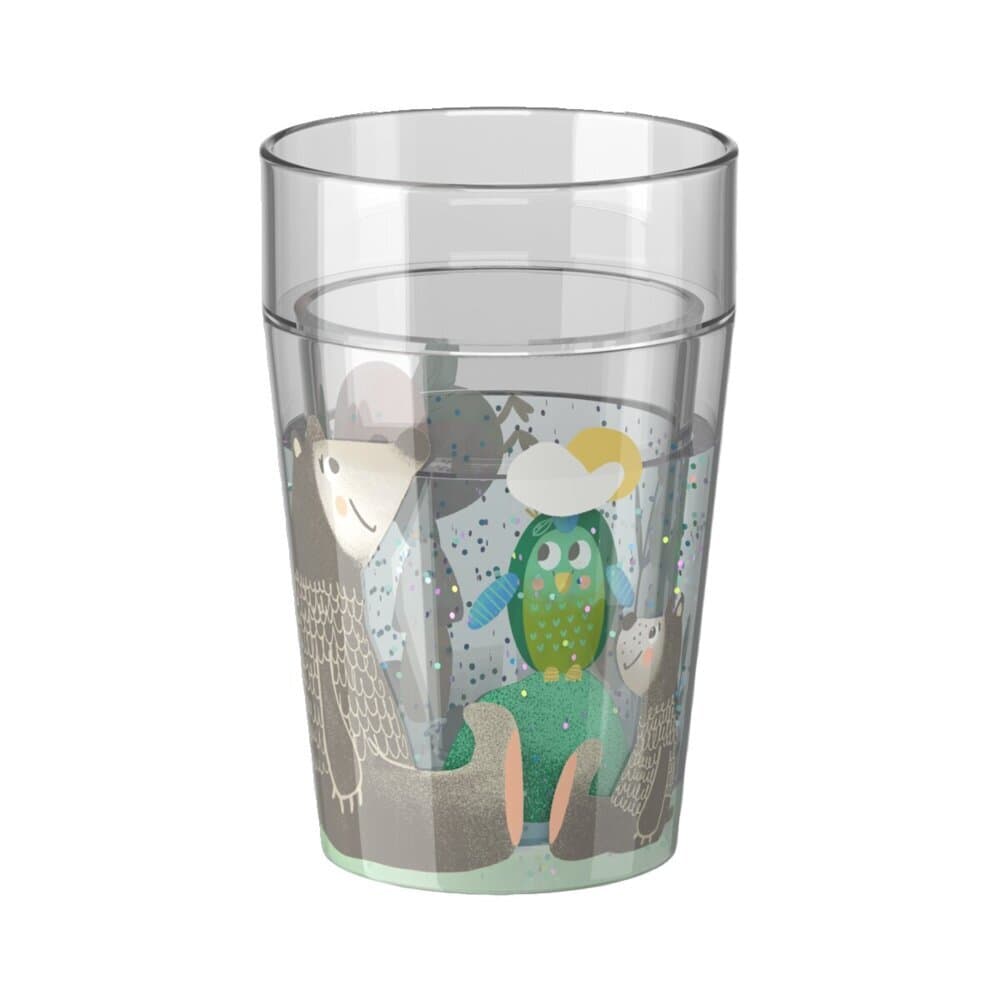 Glitzerbecher, Wald Motiv 2