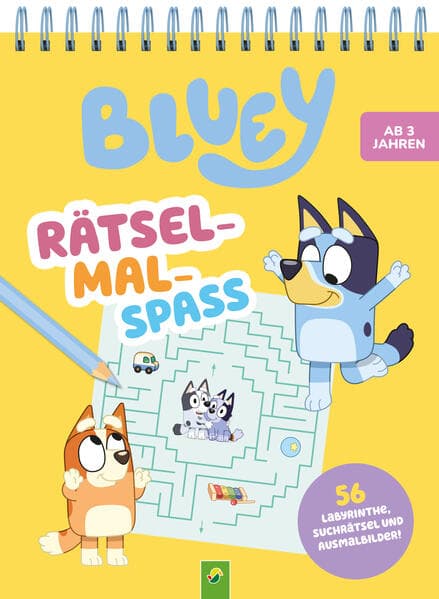 Bluey Rätsel-Mal-Spaß