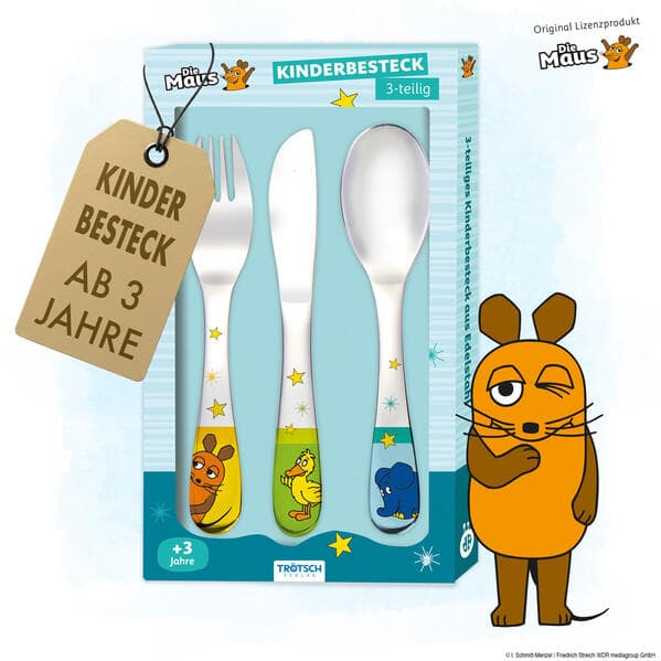 TRÖTSCH - Die Maus Besteckset aus Edelstahl