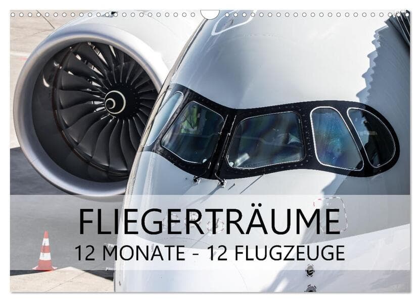 Fliegerträume: 12 Monate, 12 Flugzeuge (Wandkalender 2026 DIN A3 quer), CALVENDO Monatskalender