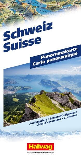 Hallwag Panoramakarte Schweiz